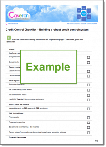 Credit Control Checklist