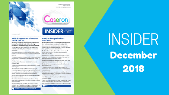 Caseron Insider December 2018 - Investment Allowance