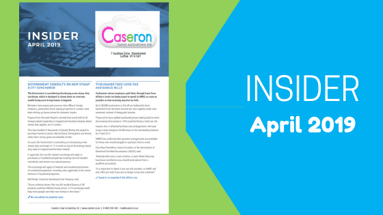 Caseron Insider - April 2019 - Tax Avoidance