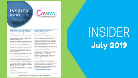 Caseron Insider - July 2019 - Inheritance tax rules