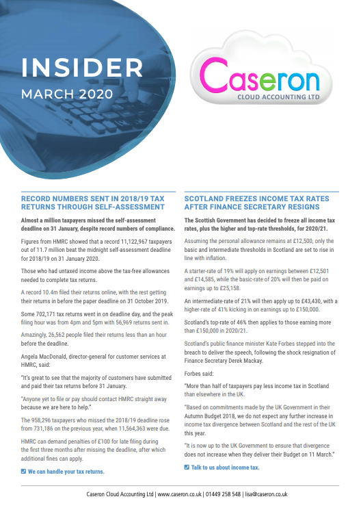 Caseron Insider - May 2018 - Pension Costs