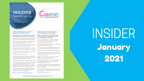 Caseron Insider - January 2021 - Investment Allowance