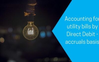 Accounting for utility bills by Direct Debit – accruals basis