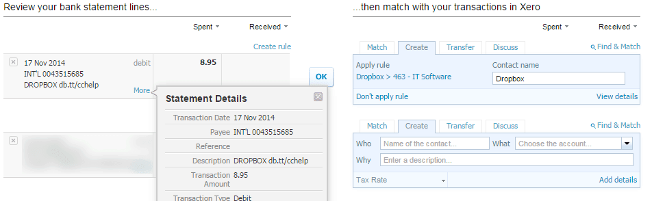 Xero bank rules