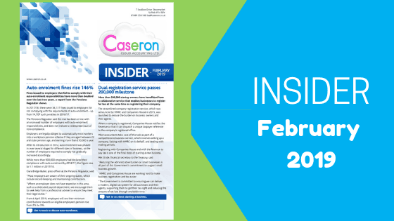 Caseron Insider – February 2019