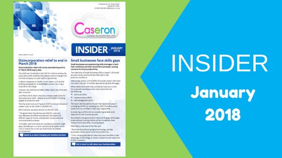 Caseron Insider – January 2018