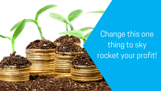 Change this one thing to sky rocket your profit
