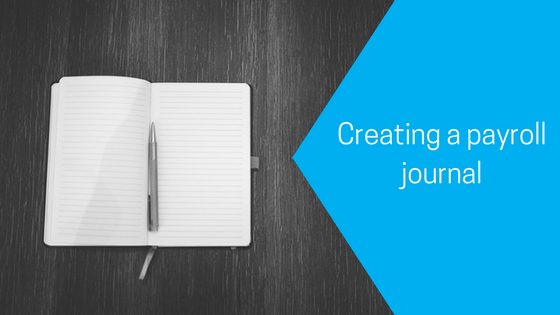 Creating a payroll journal