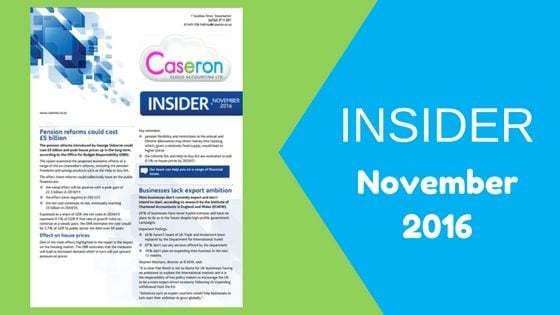 Caseron Insider –  November 2016