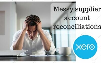 Xero: Messy supplier account reconciliations