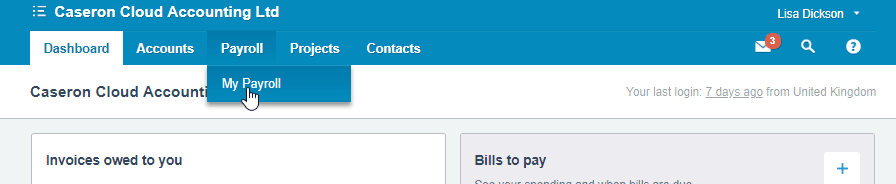 Using My Payroll Portal in Xero