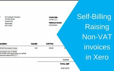 Self-Billing :: Raising Non-VAT invoices in Xero