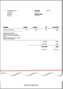 VAT Self-bill Example
