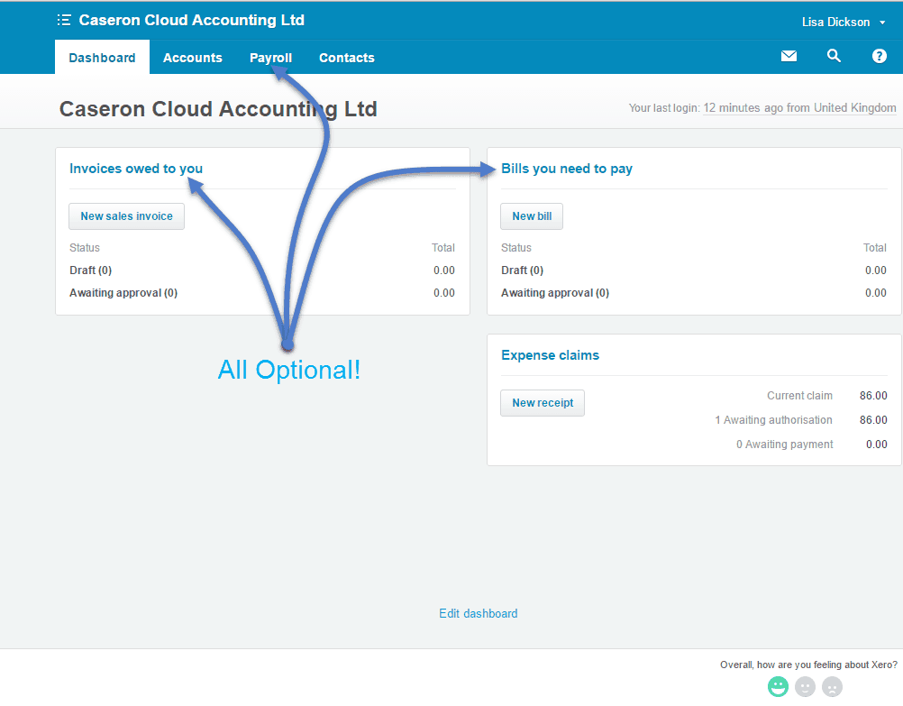 Xero Restricted User View