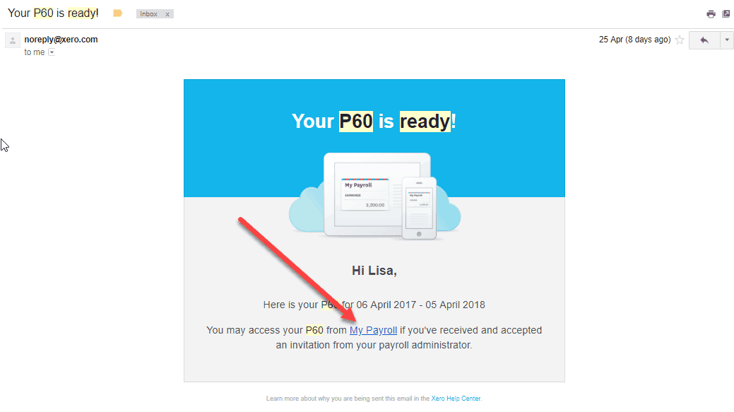 Using My Payroll Portal in Xero